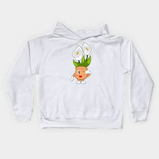 Plant pot Calla Lily Flower Kids Hoodie